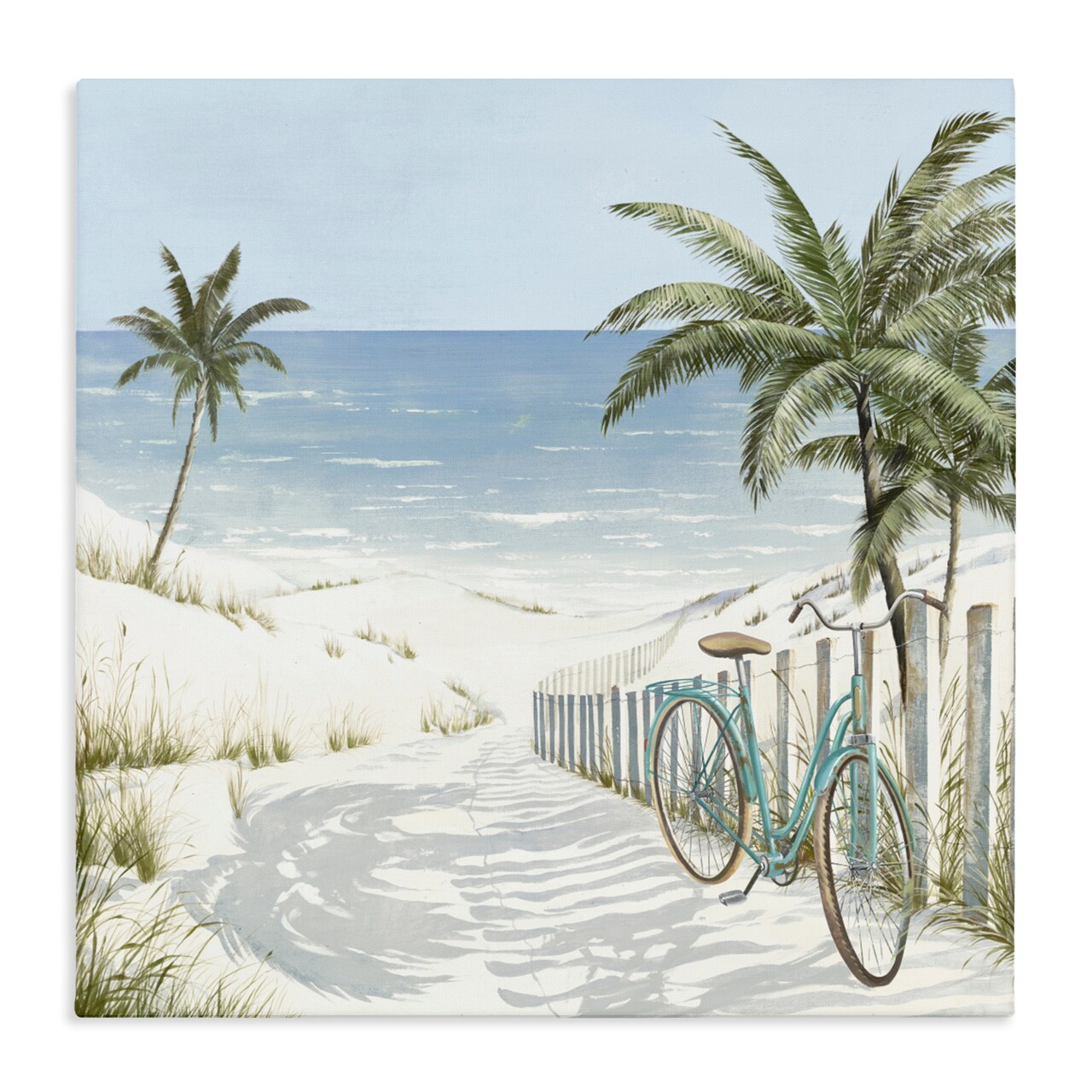 Stupell Industries Beach Bike Coastal Scene Canvas, design by Lorenzo Collective